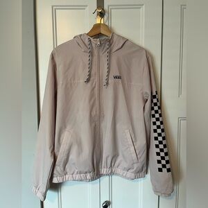 VANS Light Pink Checkerboard Windbreaker Jacket